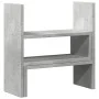 Organizador de escritorio ajustable gris hormigón 40x17x41 cm by , Computer bases and risers - Ref: Foro24-854763, Price: 22,...