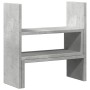 Verstellbarer Schreibtischorganisator in Betongrau, 40x17x41 cm. von , Computersockel und -erhöhungen - Ref: Foro24-854763, P...