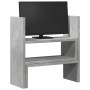 Verstellbarer Schreibtischorganisator in Betongrau, 40x17x41 cm. von , Computersockel und -erhöhungen - Ref: Foro24-854763, P...