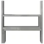 Organizador de escritorio ajustable gris hormigón 40x17x41 cm by , Computer bases and risers - Ref: Foro24-854763, Price: 22,...