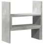 Organizador de escritorio ajustable gris hormigón 40x17x41 cm by , Computer bases and risers - Ref: Foro24-854763, Price: 22,...