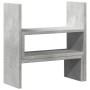 Verstellbarer Schreibtischorganisator in Betongrau, 40x17x41 cm. von , Computersockel und -erhöhungen - Ref: Foro24-854763, P...
