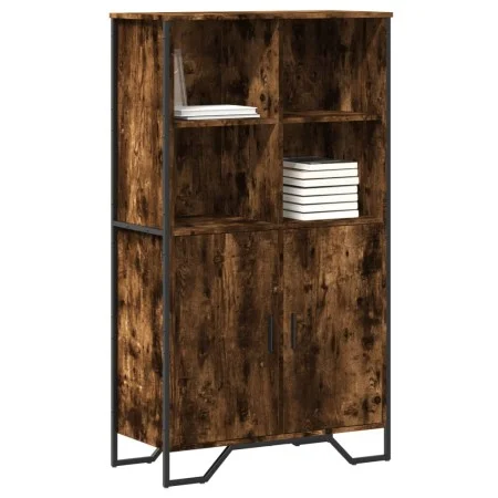 Aparador alto madera ingeniería roble ahumado 79,5x35,5x137,5cm de , Aparadores - Ref: Foro24-3295309, Precio: 114,33 €, Desc...