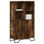 Aparador alto madera ingeniería roble ahumado 79,5x35,5x137,5cm by , Sideboards - Ref: Foro24-3295309, Price: 115,74 €, Disco...
