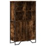 Hoher Schrank aus geräucherter Eichen-Ingenieurholz 79,5x35,5x137,5cm. von , Sideboards - Ref: Foro24-3295309, Preis: 115,74 ...