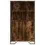 Hoher Schrank aus geräucherter Eichen-Ingenieurholz 79,5x35,5x137,5cm. von , Sideboards - Ref: Foro24-3295309, Preis: 114,33 ...