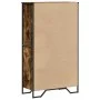 Aparador alto madera ingeniería roble ahumado 79,5x35,5x137,5cm de , Aparadores - Ref: Foro24-3295309, Precio: 114,33 €, Desc...