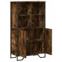 Aparador alto madera ingeniería roble ahumado 79,5x35,5x137,5cm de , Aparadores - Ref: Foro24-3295309, Precio: 114,33 €, Desc...