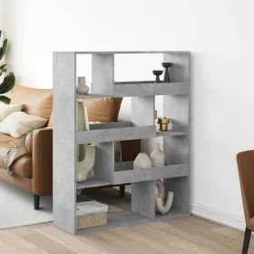 Separador de ambientes madera gris hormigón 100x33x125,5 cm by , Bookcases and shelves - Ref: Foro24-3309486, Price: 97,37 €,...