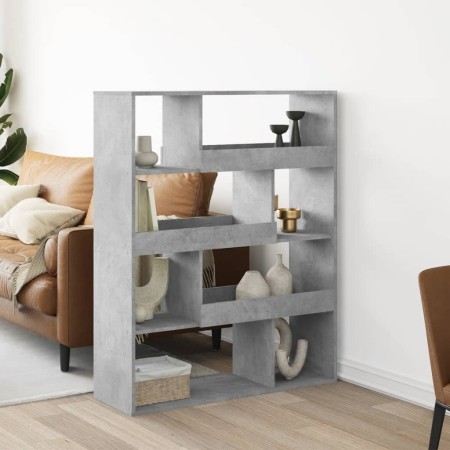 Raumteiler aus Holz in Grau-Betonoptik, 100x33x125,5 cm. von , Bücherregale und Regale - Ref: Foro24-3309486, Preis: 98,53 €,...
