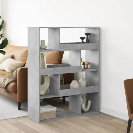 Separador de ambientes madera gris hormigón 100x33x125,5 cm de , Librerías y estanterías - Ref: Foro24-3309486, Precio: 97,33...