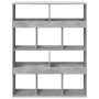 Separador de ambientes madera gris hormigón 100x33x125,5 cm by , Bookcases and shelves - Ref: Foro24-3309522, Price: 98,86 €,...
