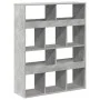 Separador de ambientes madera gris hormigón 100x33x125,5 cm de , Librerías y estanterías - Ref: Foro24-3309522, Precio: 97,63...