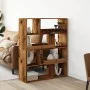 Separador de ambientes madera envejecida 100x33x125,5 cm by , Bookcases and shelves - Ref: Foro24-3309490, Price: 133,43 €, D...
