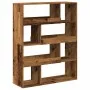 Separador de ambientes madera envejecida 100x33x125,5 cm by , Bookcases and shelves - Ref: Foro24-3309490, Price: 133,43 €, D...