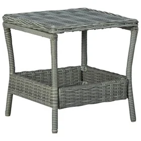 Light gray synthetic rattan garden table 45x45x46.5 cm by vidaXL, Garden tables - Ref: Foro24-313307, Price: 73,98 €, Discoun...
