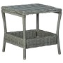 Hellgrauer Gartentisch aus synthetischem Rattan, 45 x 45 x 46,5 cm von vidaXL, Gartentische - Ref: Foro24-313307, Preis: 72,5...