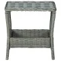 Light gray synthetic rattan garden table 45x45x46.5 cm by vidaXL, Garden tables - Ref: Foro24-313307, Price: 73,98 €, Discoun...