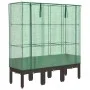 Arriate con cubierta invernadero aspecto ratán 120x40x140 cm by , Pots and planters - Ref: Foro24-4015806, Price: 94,05 €, Di...