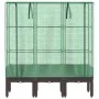 Arriate con cubierta invernadero aspecto ratán 120x40x140 cm by , Pots and planters - Ref: Foro24-4015806, Price: 94,05 €, Di...