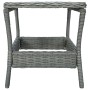 Hellgrauer Gartentisch aus synthetischem Rattan, 45 x 45 x 46,5 cm von vidaXL, Gartentische - Ref: Foro24-313307, Preis: 72,5...