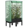 Hochbeet mit Gewächshausabdeckung im Rattan-Look 80x40x140 cm von , Töpfe und Pflanzgefäße - Ref: Foro24-4015819, Preis: 79,1...