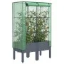 Hochbeet mit Gewächshausabdeckung im Rattan-Look 80x40x140 cm von , Töpfe und Pflanzgefäße - Ref: Foro24-4015833, Preis: 86,1...