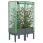 Hochbeet mit Gewächshausabdeckung im Rattan-Look 80x40x140 cm von , Töpfe und Pflanzgefäße - Ref: Foro24-4015833, Preis: 87,6...