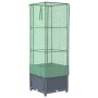 Arriate con cubierta invernadero aspecto ratán 40x40x139 cm by , Pots and planters - Ref: Foro24-4015827, Price: 55,97 €, Dis...
