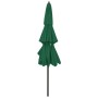Sombrilla de 3 niveles con poste de aluminio verde 3 m de vidaXL, Sombrillas - Ref: Foro24-313869, Precio: 86,95 €, Descuento: %
