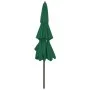 Sombrilla de 3 niveles con poste de aluminio verde 3 m de vidaXL, Sombrillas - Ref: Foro24-313869, Precio: 85,89 €, Descuento: %
