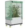 Arriate con cubierta invernadero aspecto ratán 80x50x182 cm by , Pots and planters - Ref: Foro24-4015850, Price: 132,35 €, Di...