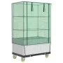 Arriate con cubierta invernadero aspecto ratán 80x50x182 cm by , Pots and planters - Ref: Foro24-4015850, Price: 132,35 €, Di...