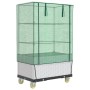 Hochbeet mit Gewächshausabdeckung im Rattan-Look 80x50x182 cm von , Töpfe und Pflanzgefäße - Ref: Foro24-4015850, Preis: 128,...