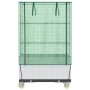 Hochbeet mit Gewächshausabdeckung im Rattan-Look 80x50x182 cm von , Töpfe und Pflanzgefäße - Ref: Foro24-4015850, Preis: 128,...