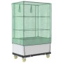 Hochbeet mit Gewächshausabdeckung im Rattan-Look 80x50x182 cm von , Töpfe und Pflanzgefäße - Ref: Foro24-4015850, Preis: 128,...