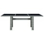 Garden table in synthetic rattan and light gray tempered glass by vidaXL, Garden tables - Ref: Foro24-313311, Price: 239,35 €...