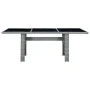 Garden table in synthetic rattan and light gray tempered glass by vidaXL, Garden tables - Ref: Foro24-313311, Price: 194,70 €...