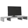 Soporte elevador pantalla ajustable gris Sonoma 80x24x10,5 cm by , Computer bases and risers - Ref: Foro24-854639, Price: 24,...