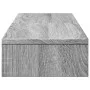 Soporte elevador pantalla ajustable gris Sonoma 80x24x10,5 cm by , Computer bases and risers - Ref: Foro24-854639, Price: 24,...