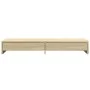 Soporte monitor y cajones madera roble Sonoma 100x27x15 cm by , Computer bases and risers - Ref: Foro24-854672, Price: 52,72 ...