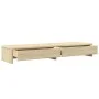 Soporte monitor y cajones madera roble Sonoma 100x27x15 cm by , Computer bases and risers - Ref: Foro24-854672, Price: 52,72 ...