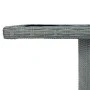 Garden table in synthetic rattan and light gray tempered glass by vidaXL, Garden tables - Ref: Foro24-313311, Price: 194,70 €...