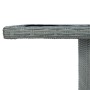 Gartentisch aus synthetischem Rattan und hellgrauem Hartglas von vidaXL, Gartentische - Ref: Foro24-313311, Preis: 239,35 €, ...