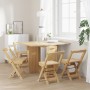 Set comedor plegable mariposa 5 pzas Corona madera pino marrón von , Möbelsets für Küchen und Esszimmer - Ref: Foro24-3295716...