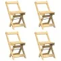 Set comedor plegable mariposa 5 pzas Corona madera pino marrón de , muebles para cocinas y comedores - Ref: Foro24-3295716, P...