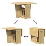 Set comedor plegable mariposa 5 pzas Corona madera pino marrón de , muebles para cocinas y comedores - Ref: Foro24-3295716, P...