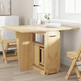 Mesa de comedor plegable mariposa Corona madera pino marrón by , Kitchen and dining tables - Ref: Foro24-4013433, Price: 193,...