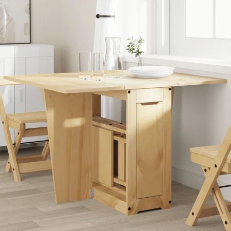 Mesa de comedor plegable mariposa Corona madera pino marrón by , Kitchen and dining tables - Ref: Foro24-4013433, Price: 193,...