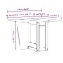 Mesa de comedor plegable mariposa Corona madera pino marrón by , Kitchen and dining tables - Ref: Foro24-4013433, Price: 193,...